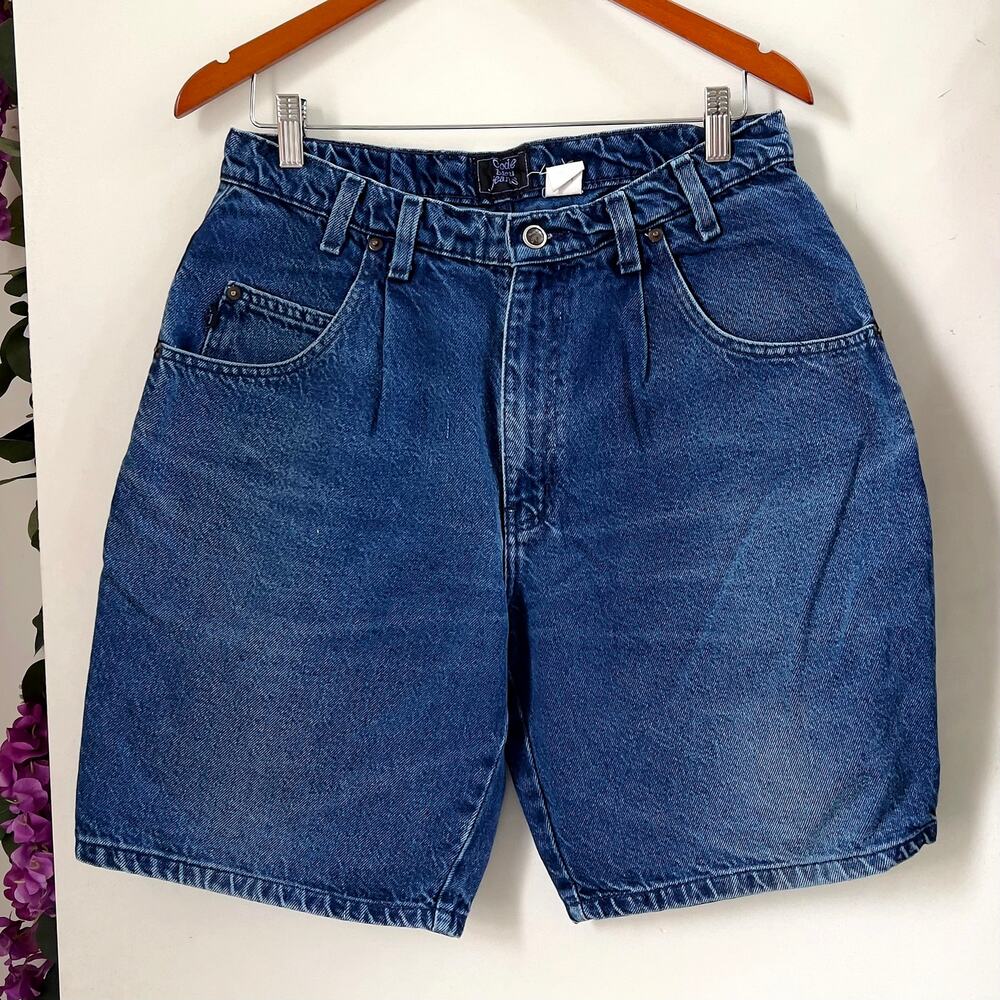 Vintage 1990s Code Bleu Jeans Denim Shorts 31" Waist Mall Rat Mom Jeans